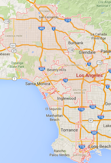 Los-Angeles-Map